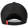 A black hats with performance features with a tonal design including pickleball paddles and balls.