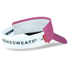 Pink Pickleball Visor featuring a pickleball design with paddles and balls in tonal details.